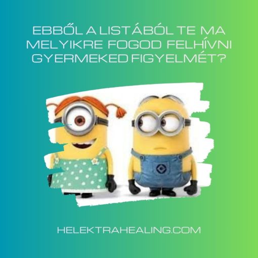 04 Article: From this list, which one will you draw your child's attention to today?