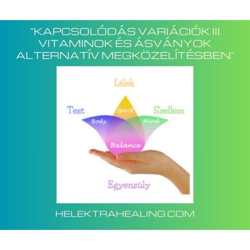 2021.05. hó "Kapcsolódás Variációk III. Vitaminok és ásványok alternatív megközelítésben"