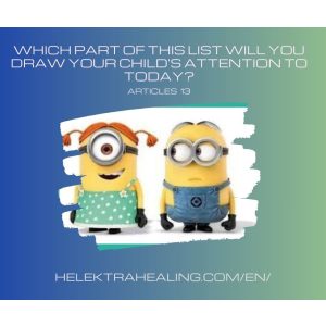   13 Reflections: Which part of this list will you draw your child's attention to today?