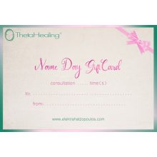 Name Day Gift Card (available in English)
