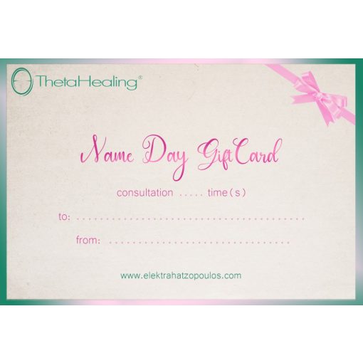 Name Day Gift Card (available in English)
