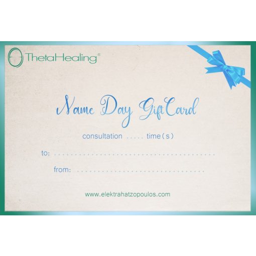 Name Day Gift Card (available in English)